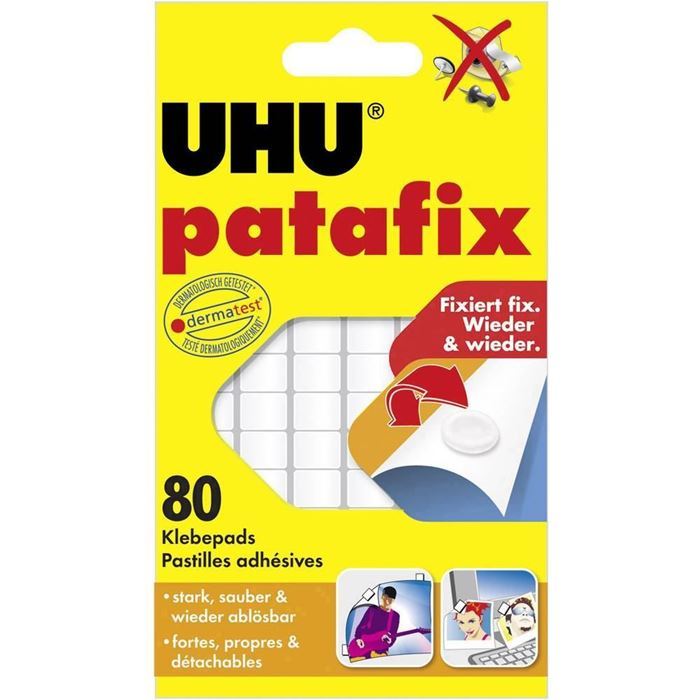 LEPILNE BLAZINICE UHU PATAFIX BELE 80/1