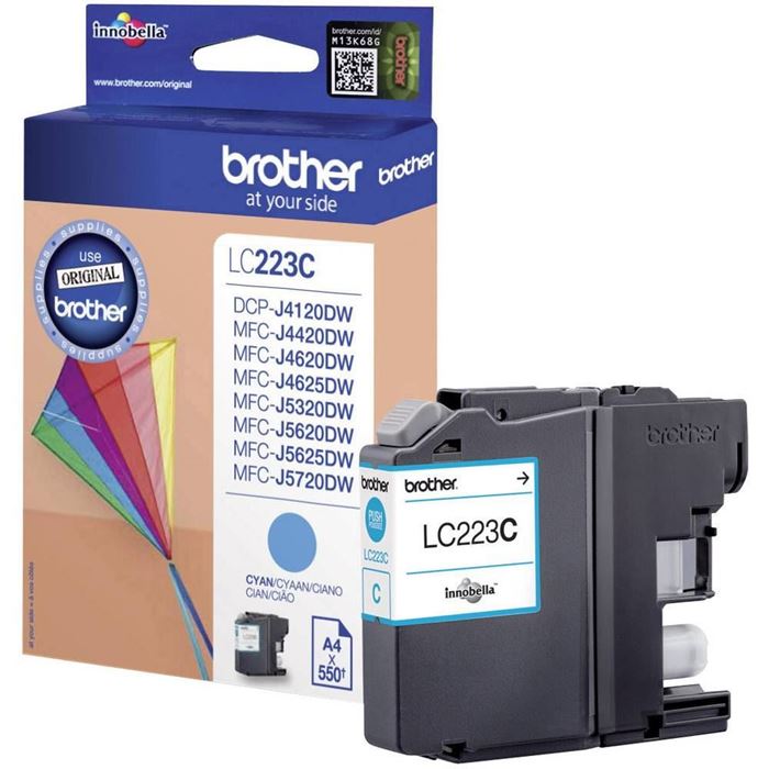 KARTUŠA BROTHER LC223C CYAN, 550 STRANI