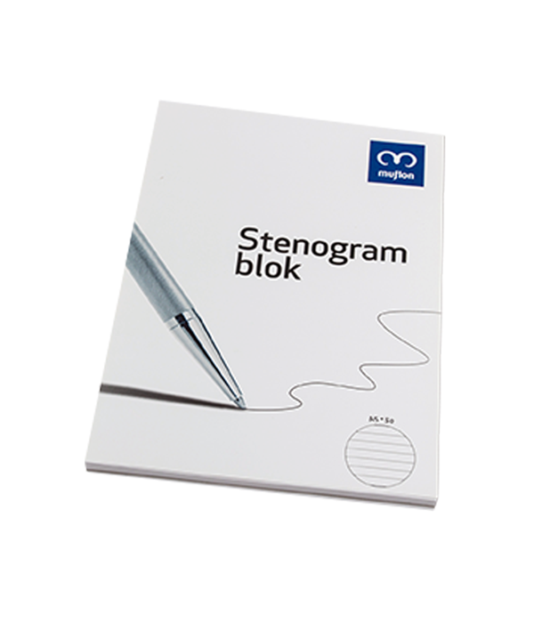 BLOK A4 LEPLJEN STENOGRAM ČRTNI 50L