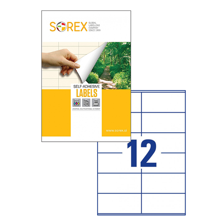 ETIKETE SOREX 105x48 100/1