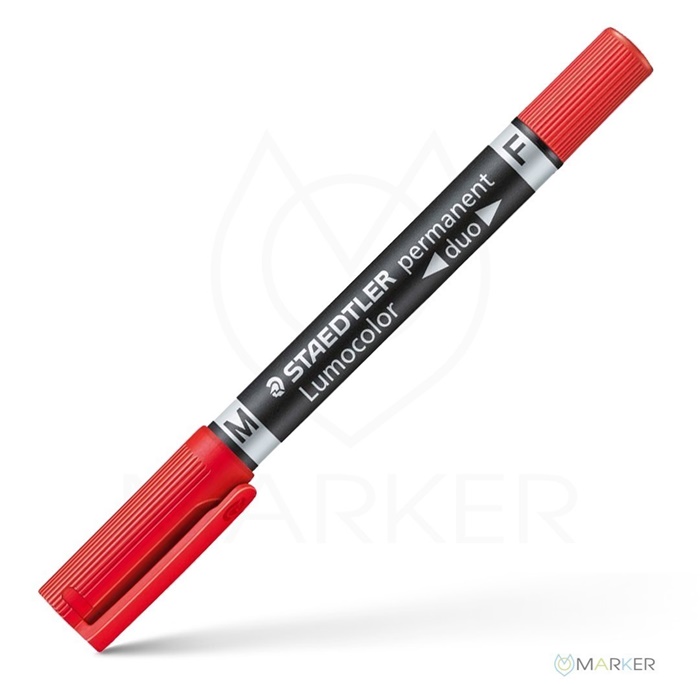 MARKER LUMOCOLOR 348 DUO RDEČ
