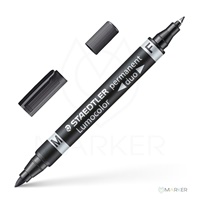 MARKER LUMOCOLOR DUO 348 ČRN