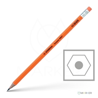 GRAFITNI SVINČNIK STABILO SWANO Z RADIRKO HB ORANŽNE BARVE