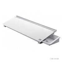Tabla steklena namizna s predalom Nobo 45,8x6x14 cm
