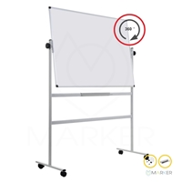 Tabla bela magnetna vrtljiva Office Professional lakirana 120x180