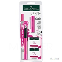 Nalivno pero Faber-Castell Grip M, roza set