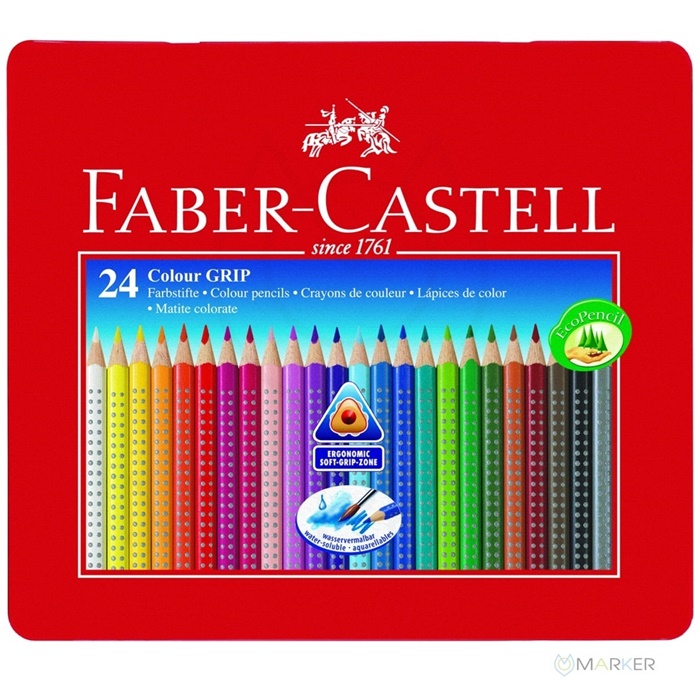 BARVICE FABER-CASTELL 112423 GRIP KOV.ŠK./24