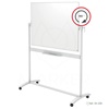 Tabla magnetna mobilna na koleščkih bela dvostranska Nobo Classic 90 x 120 cm