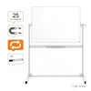 Tabla magnetna mobilna na koleščkih bela dvostranska Nobo Classic 90 x 120 cm