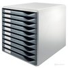 Predalnik Leitz 5281-35, 10 predalov, siv