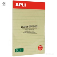 BLOK SAMOLEPILNIH ČRTNIH LISTIČEV CLASSIC NOTES 100L