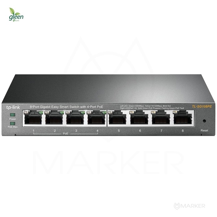 SWITCH TL-SG108PE 8 PORT POE GIGABIT