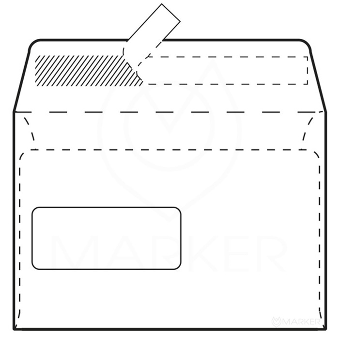 KUVERTA C5 162x229 LO STRIP