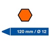 KREDA LYRA 797 4870313 FLUO ORANŽNA 12/1