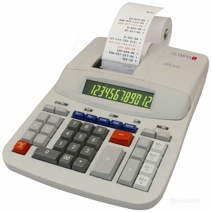 Kalkulator namizni z izpisom Olympia CPD 512