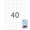 ETIKETE VARIO OKROGLE 19MM PROZORNE 640/1