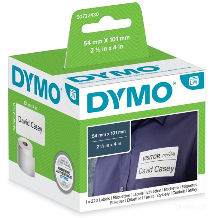 NALEPKE DYMO LW 99014 SO722430 54x101 BELE