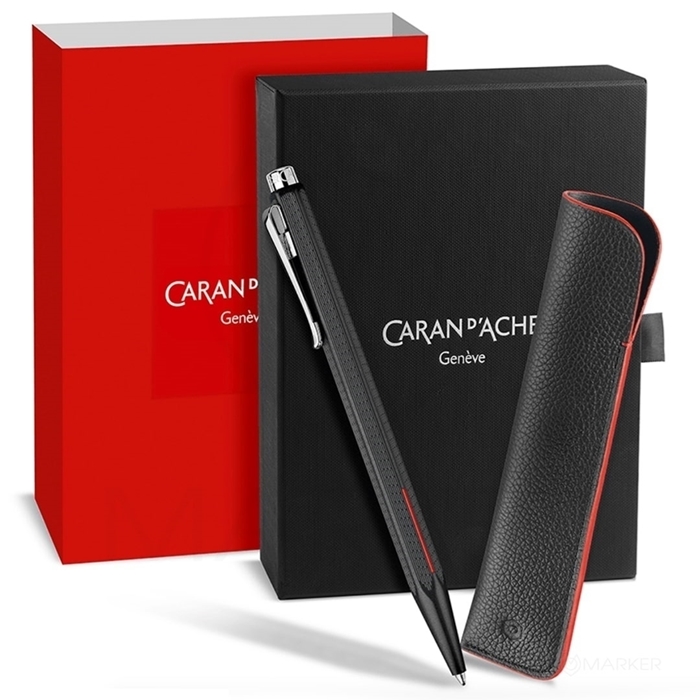 CARAN D'ACHE ECRIDOR™ RACING Ballpoint Pen & Leather Case