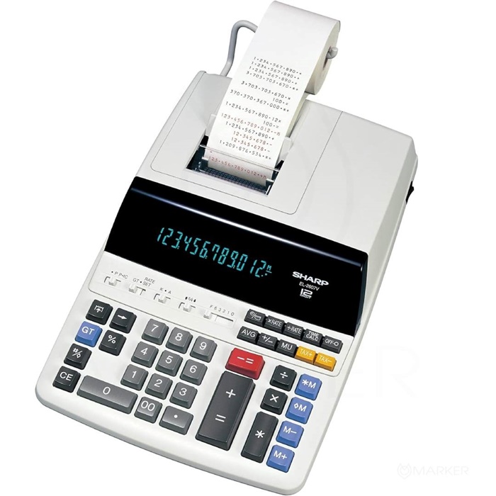 KALKULATOR SHARP EL2607V RAČUNSKI STROJ 12M