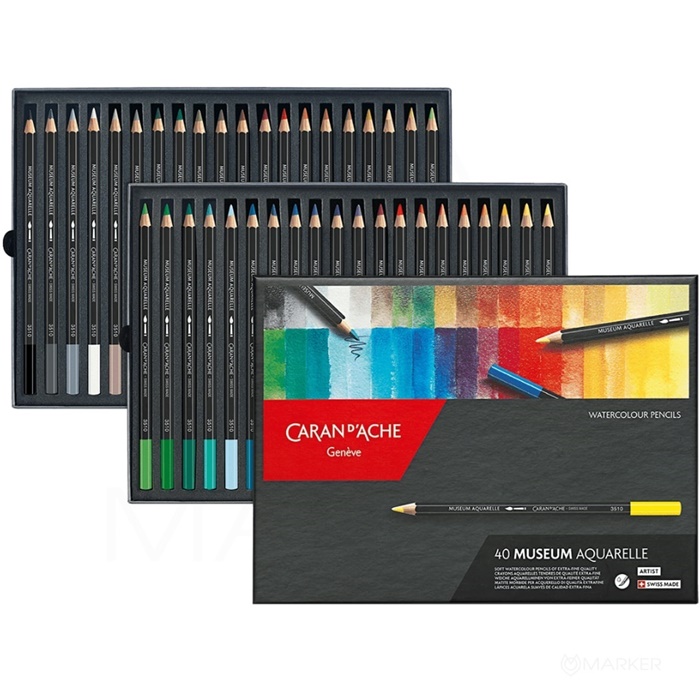 CARAN D'ACHE MUSEUM AQUAREL SET 40 BARV