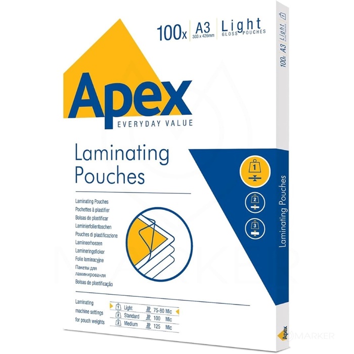 PLATNICE A3 ZA VEZAVO APEX LIGHT 80 MIC PROZORNE 100/1