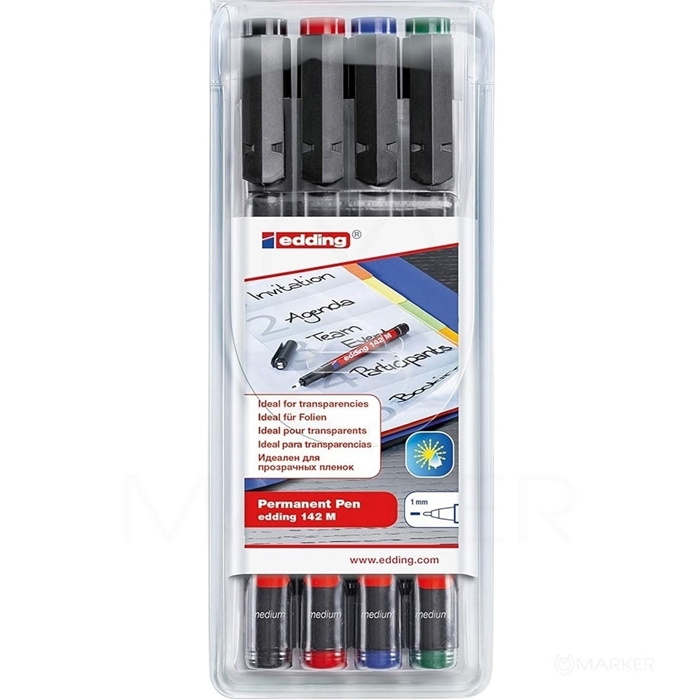 MARKERJI EDDING 142 M OHP SET 4/1