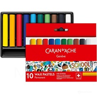 VOŠČENI PASTELI CARAN D'ACHE SCHOOL LINE PERMANENT 10 BARV
