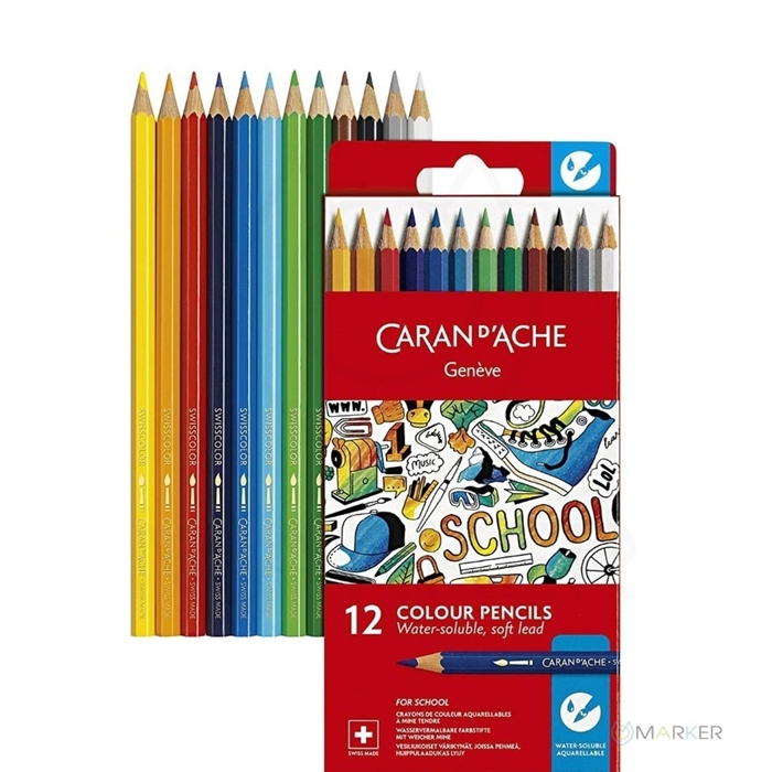BARVICE CARAN D'ACHE SCHOOL LINE AKAVREL 12 BARV
