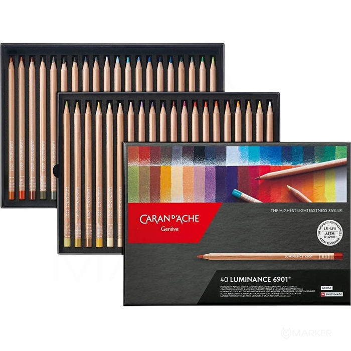 CARAN D'ACHE LUMINANCE 6901 SET 40 BARV