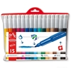 FLOMASTRI CARAN D'ACHE FANCOLOR MAXI AQUAREL 15 BARV