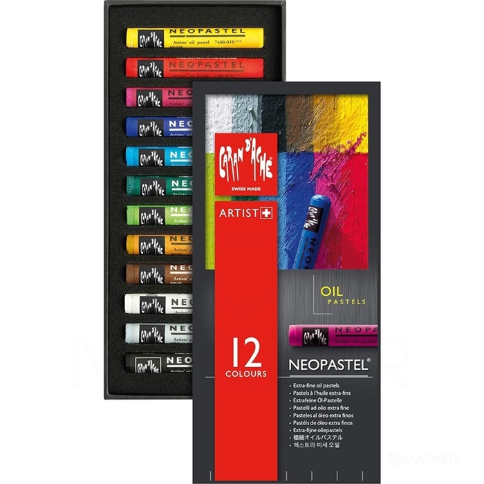 OLJNI PASTELI CARAN D'ACHE NEOPASTEL 12 BARV