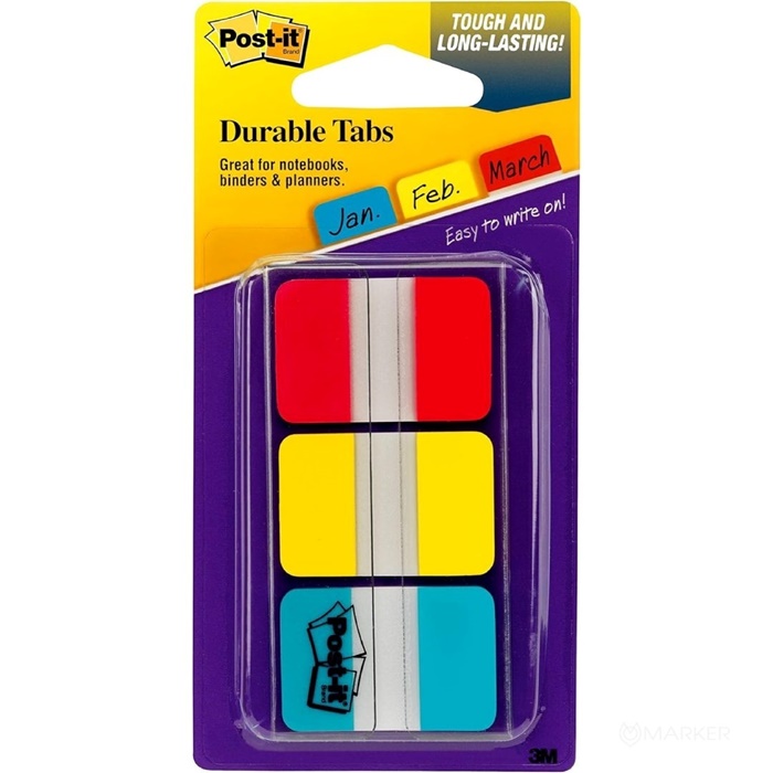 INDEX LISTIČI 3M POST-IT 686-RYB EXTRA STRONG 3/1