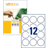 ETIKETE SOREX OKROGLE FI.60 100/1