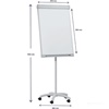 FLIPCHART TABLA MAGNETNA NA KOLEŠČKIH 67x95
