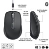 MIŠKA LOGITECH MX ANYWHERE 3S BLUETOOTH DARK FILED LASER