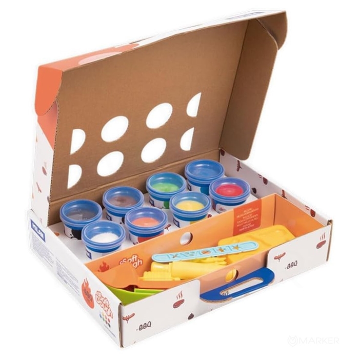 PLASTELIN SOFT DOUGH SET 8 POSODIC 59G ŽAR 21/1