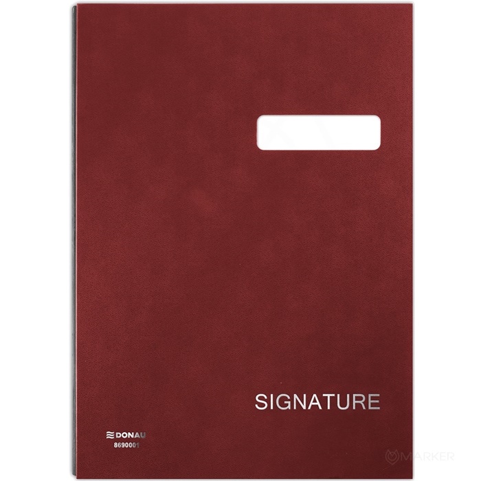 PODPISNA MAPA A4 SIGNATURE BORDO RDEČA