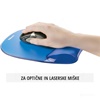 PODLOGA ZA MIŠKO Z NASLONOM ZA ZAPESTJE ERGO CRYSTAL GEL MODRA