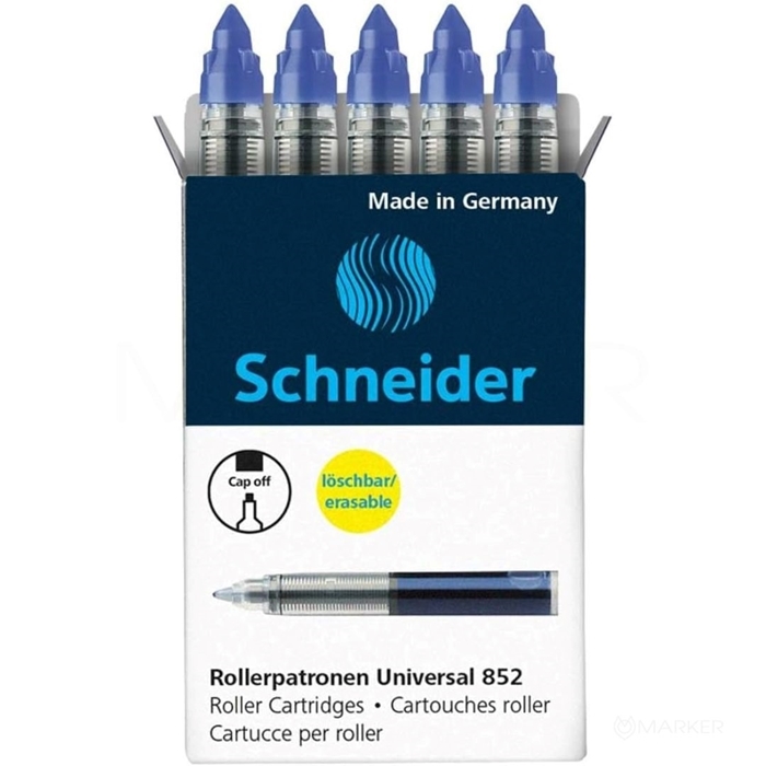 MODRE BOMBICE - VLOŽKI SCHNEIDER  852 5/1 ZA NALIVNO PERO, BREZZE, BASE SENSO, BASE BALL, ONE CHARGE