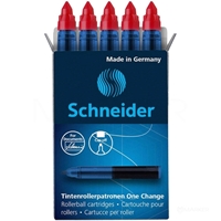 RDEČE BOMBICE - VLOŽKI SCHNEIDER  852 5/1 ZA NALIVNO PERO, BREZZE, BASE SENSO, BASE BALL, ONE CHARGE