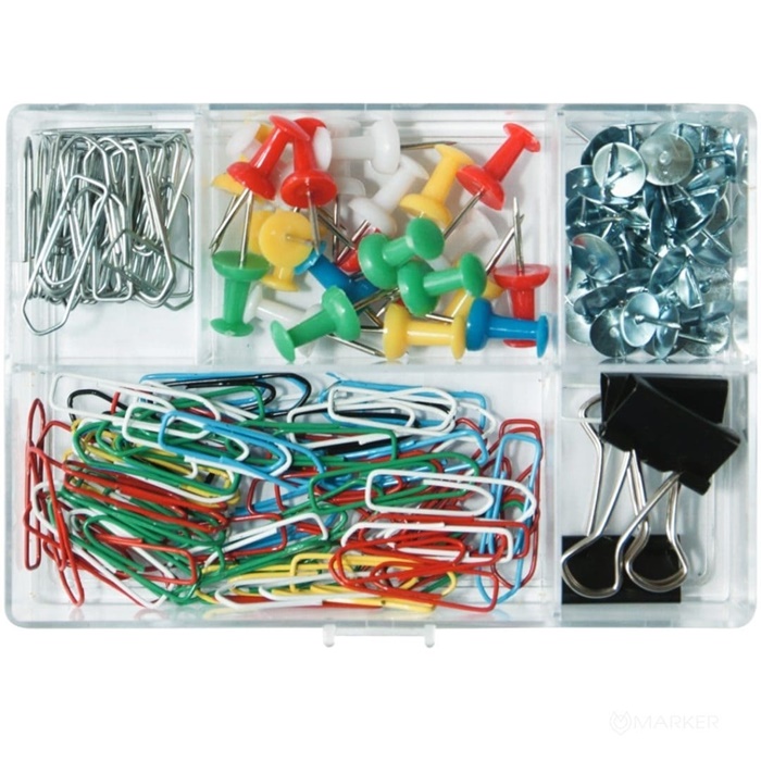PISARNIŠKI MIX SPONKE IN ŽEBLJIČKI OFFICE SET 153/1