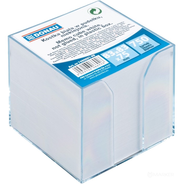 STOJALO PVC KOCKA Z BELIMI LISTIČI 92x92x82 750L