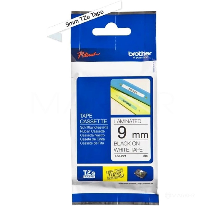 TRAK P-TOUCH TZE-221 9MM ČRNA NA BELEM