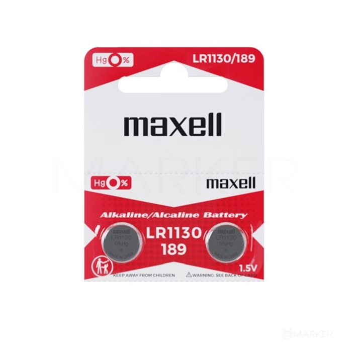 BATERIJA LR1130/189 MAXELL ALKALNA 2/1