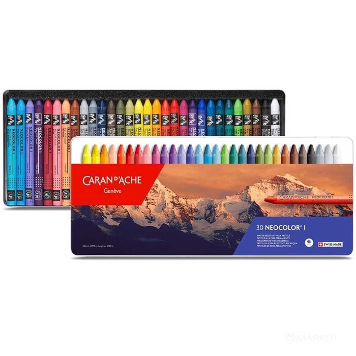 OLJNI PASTELI CARAN D'ACHE NEOCOLOR I SET 30 BARV