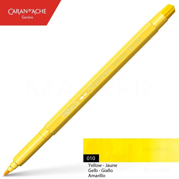 FLOMASTER CARAN D'ACHE FIBRALO 010 YELLOW
