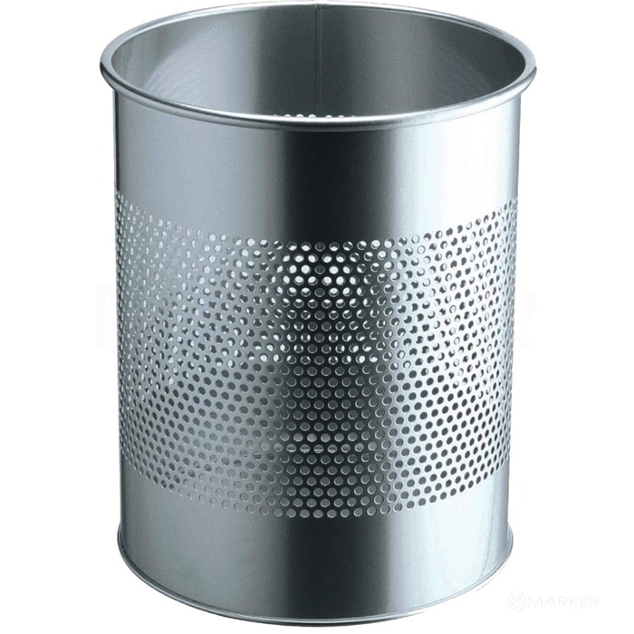 KOŠ ZA SMETI KOVINSKI 15L SREBRN