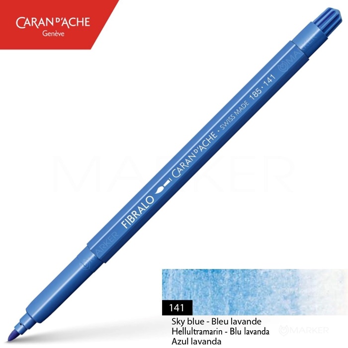 FLOMASTER CARAN D'ACHE FIBRALO 141 SKY BLUE