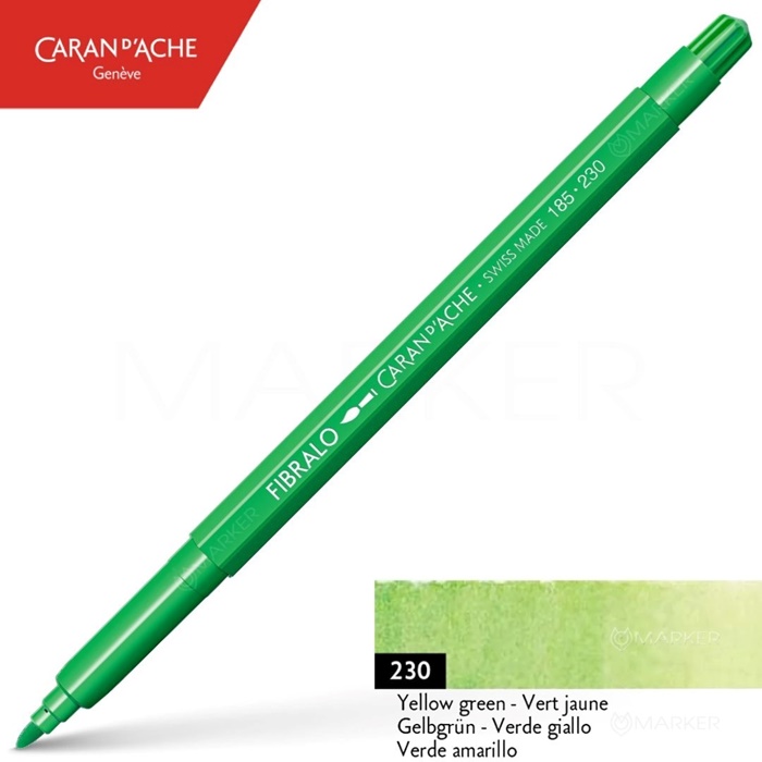 FLOMASTER CARAN D'ACHE FIBRALO 230 YELLOW GREEN