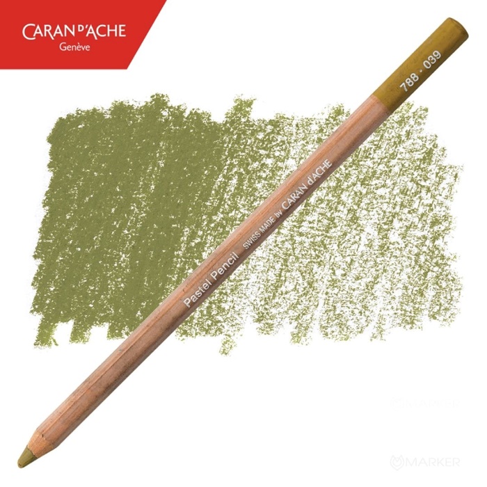 PASTELNA BARVICA CARAN D'ACHE 039 OLIVE BROWN